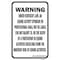 Signmission Safety Sign, 12 in Height, Aluminum, 18 in Length, 25165 A-1218-25165 - alternate 1